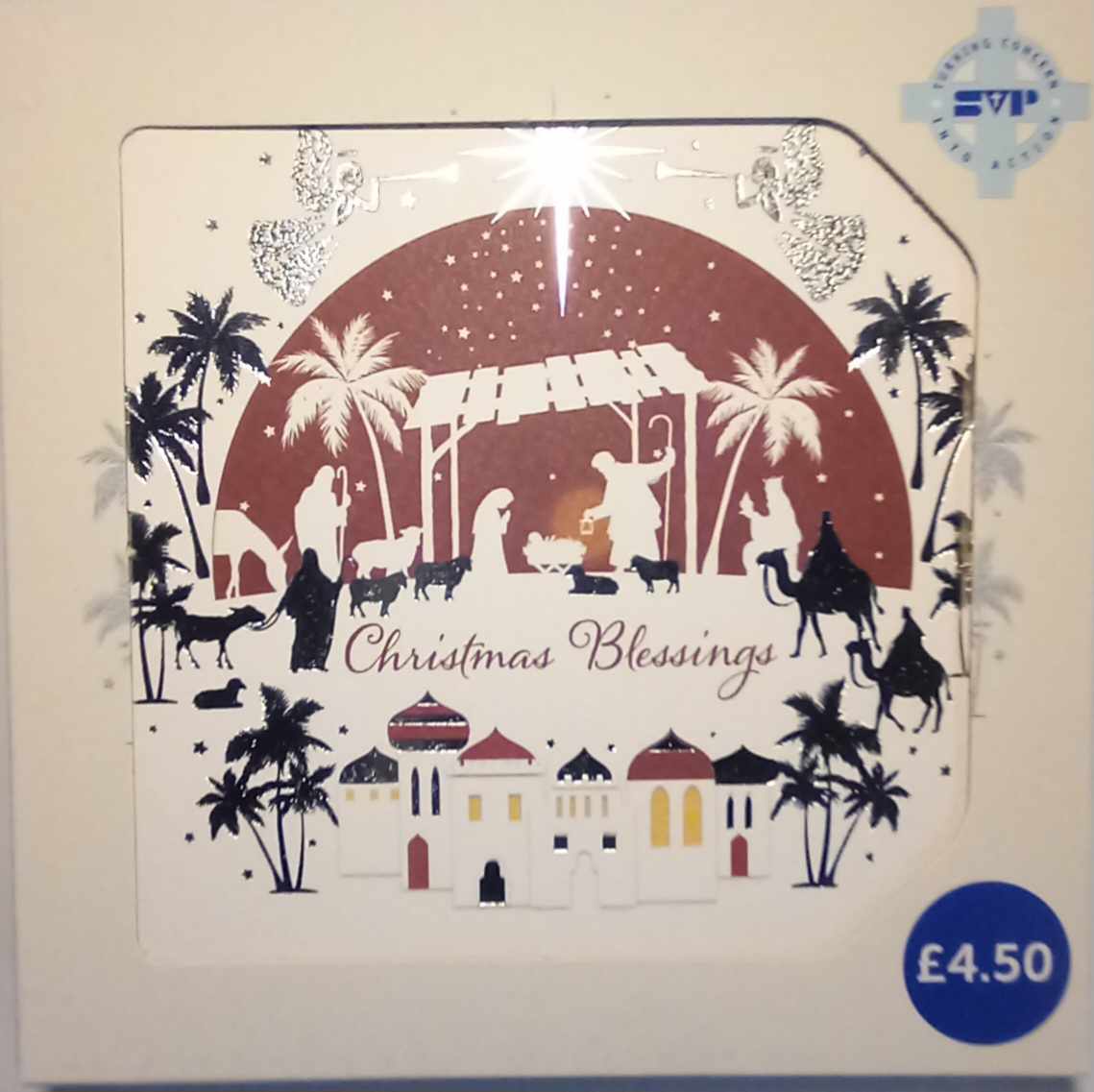 Manger In the Palm Trees. (Pack of 10) 2024