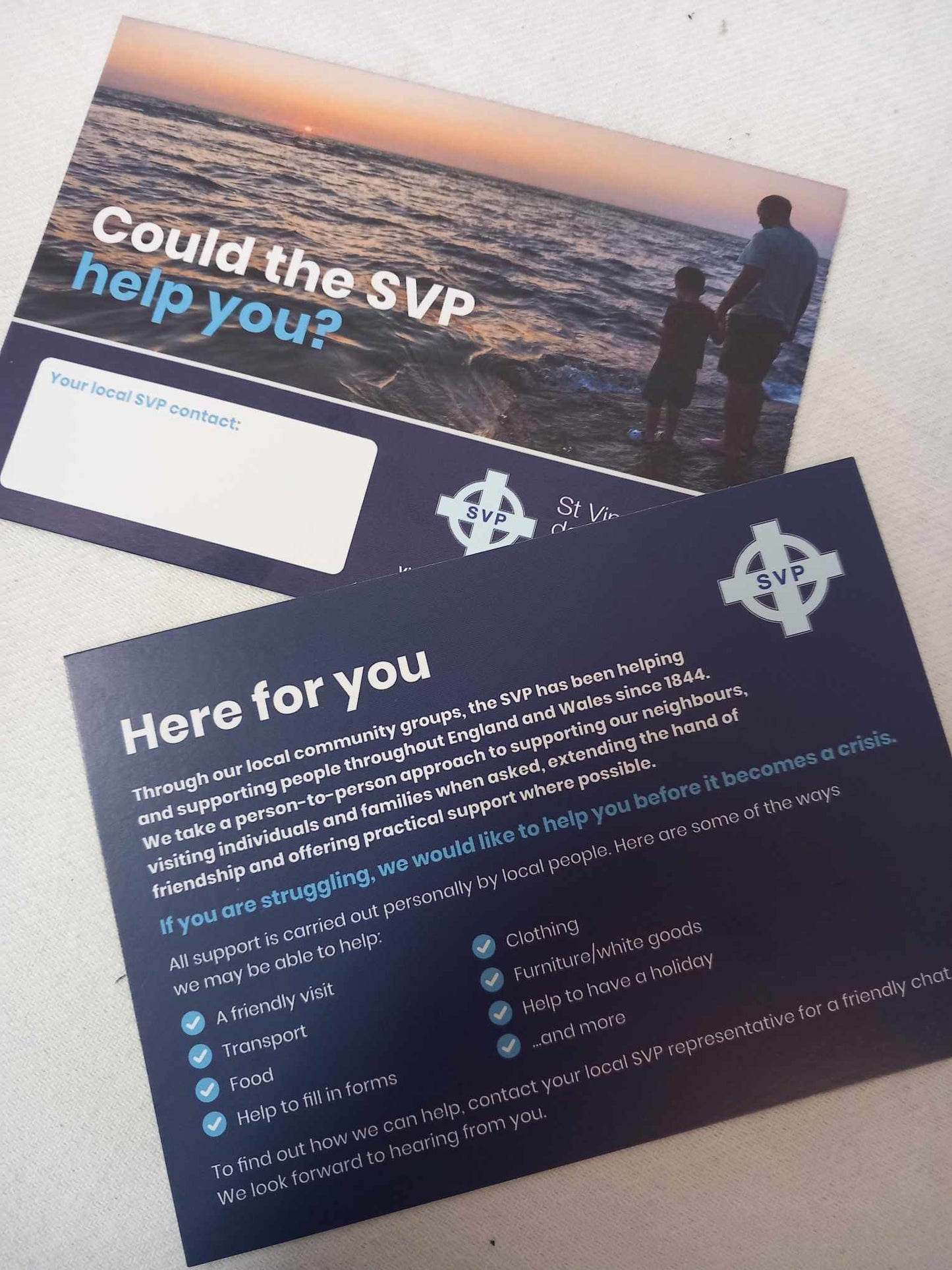 Could the SVP help you postcard (A6) Pack of 20 cards.