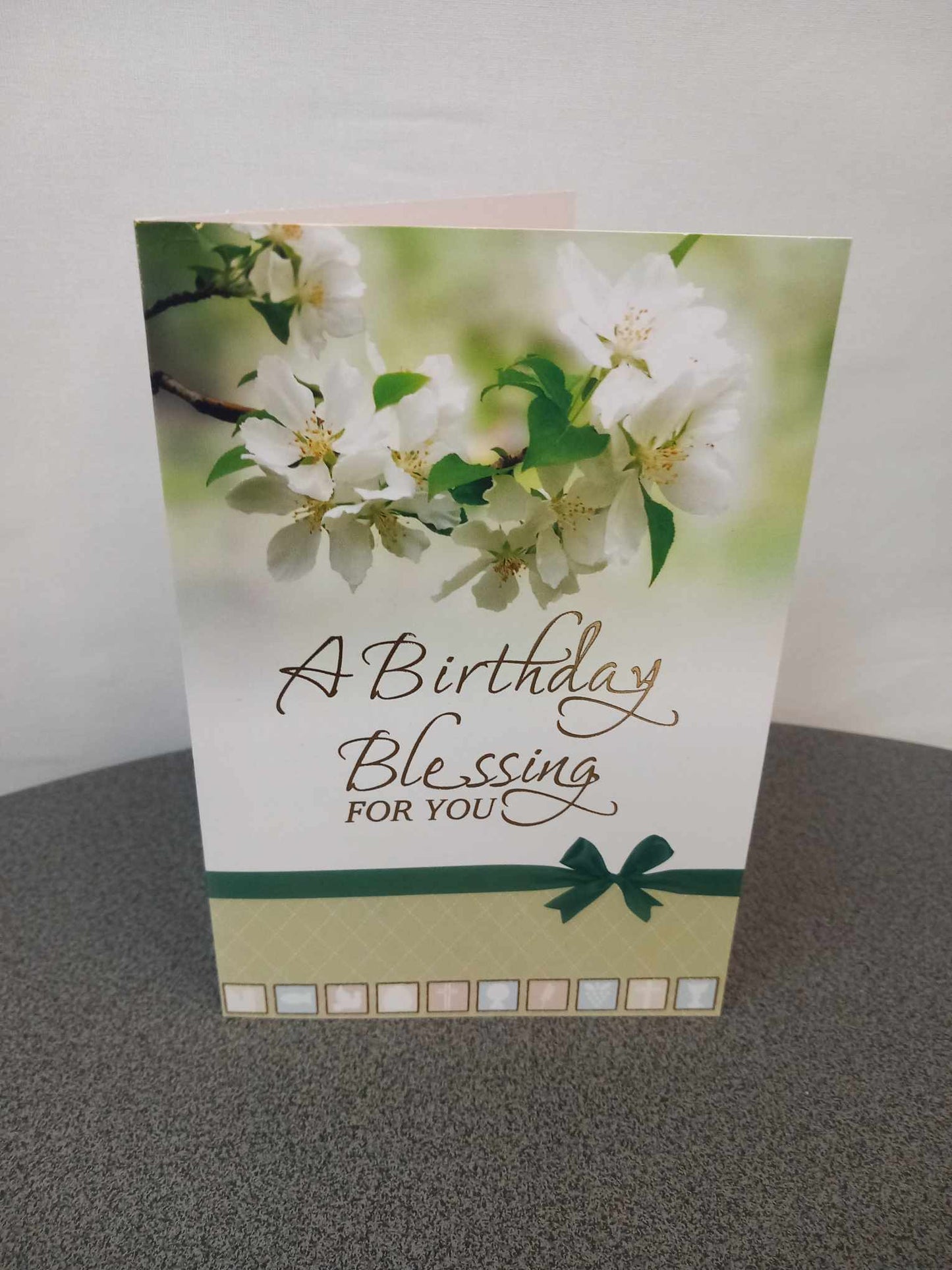 A Birthday Blessing. Birthday card. Single card.