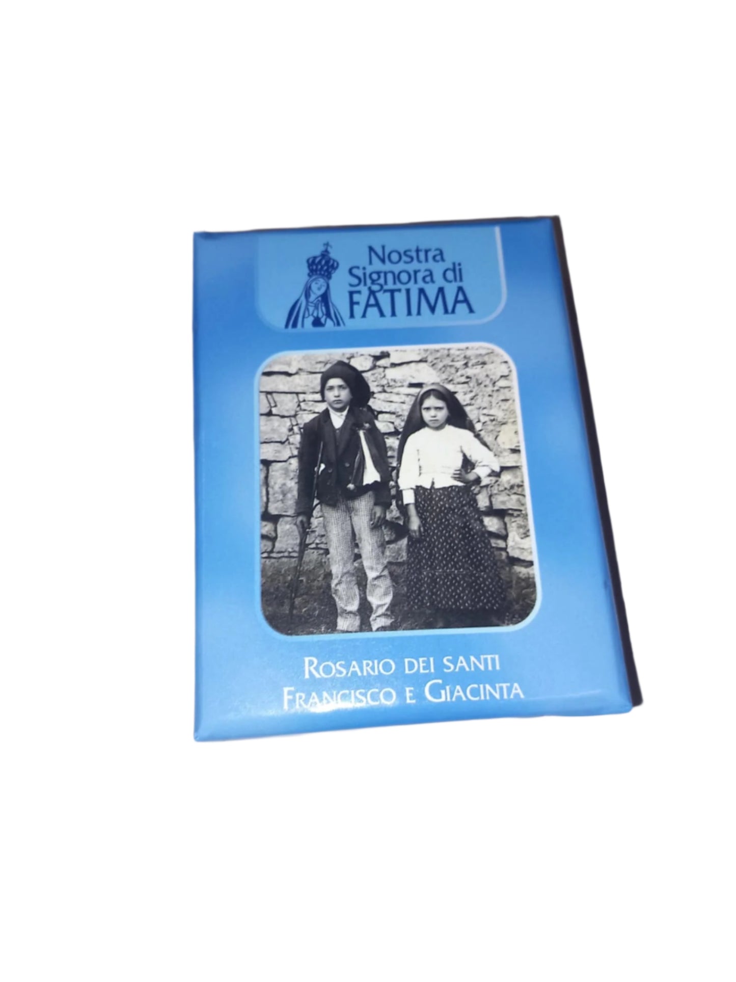 Rosary of Saints Francisco and Jacinta, 6 mm green wood beads.