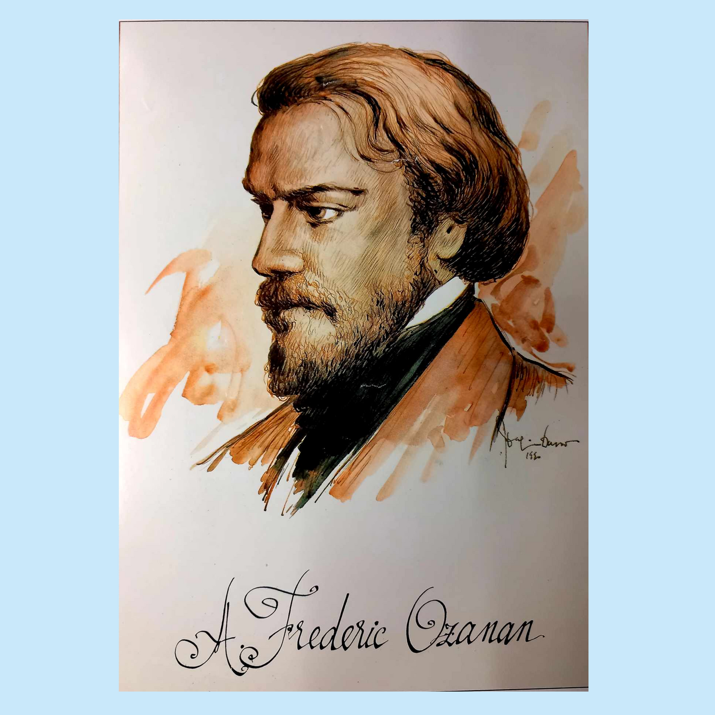 A Frederic Oznam A4 high quality glossy print.