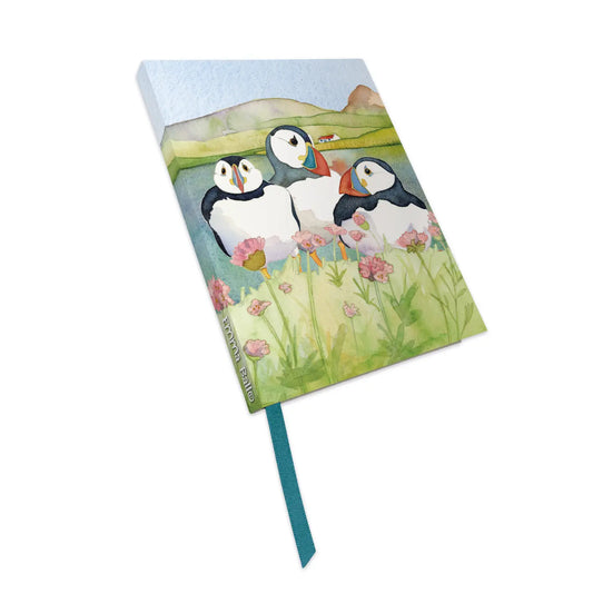 Sea Thrift Puffins Bound Notebook