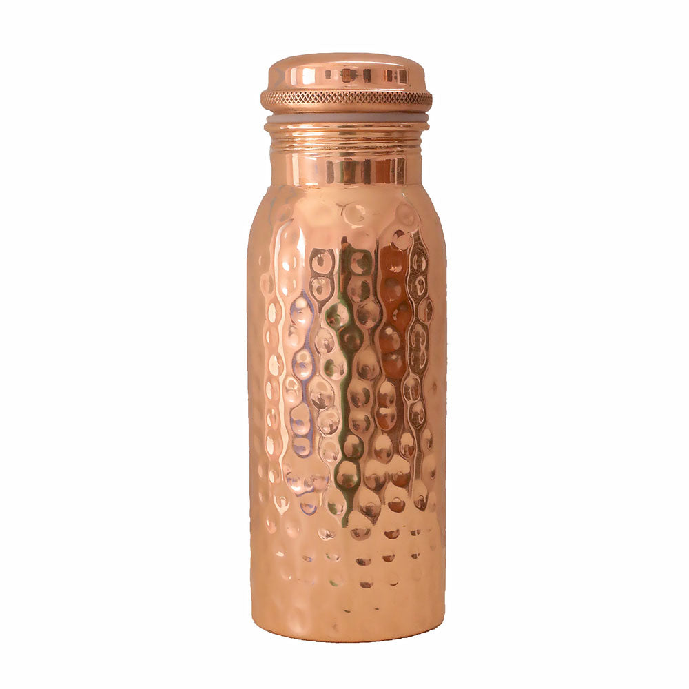 600ml Hammered | Copper Water Bottle