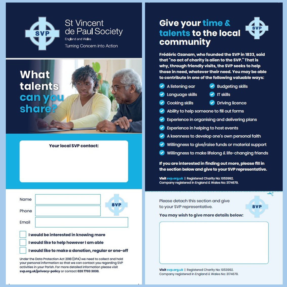 What Talents Can You Share Recruitment Leaflet (20 per pack)