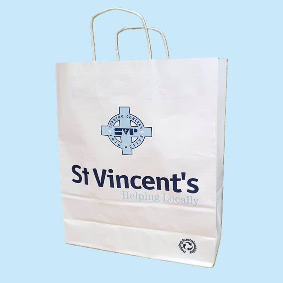 SVP recycled strong paper carrier bag.