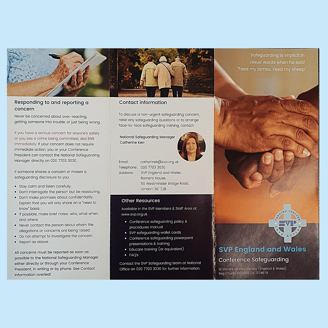 Conference Safeguarding leaflet (5 leaflets)