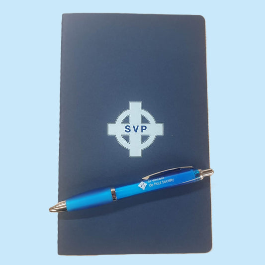 SVP  Branded Notebook and Pen set.