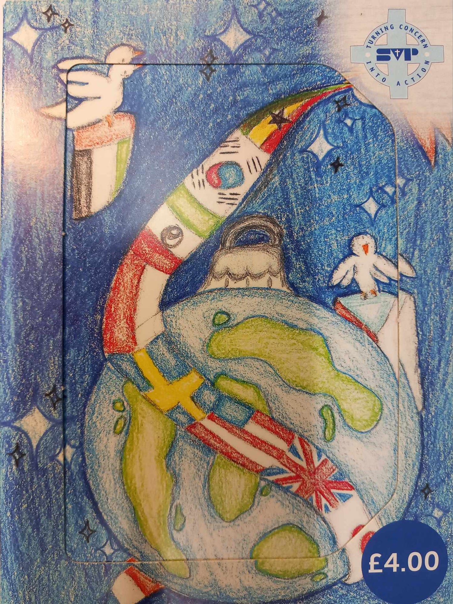 Youth SVP Christmas Card Winner: Peace In Our World. (Pack of 10) 2024