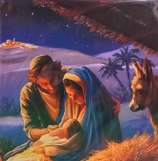 In a manger Pack of 10 Christmas cards