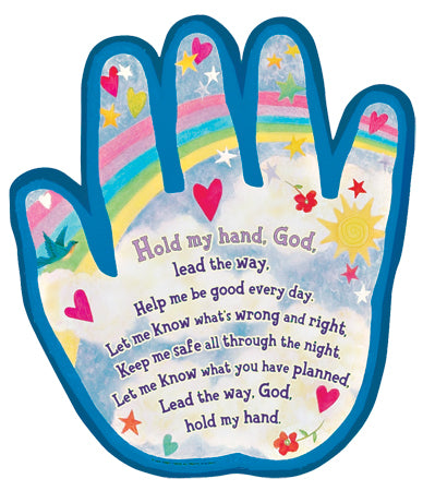Wood Prayer Plaque/Hold my Hand God