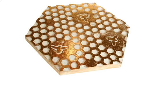 Trivet - Mango Wood Honeycomb