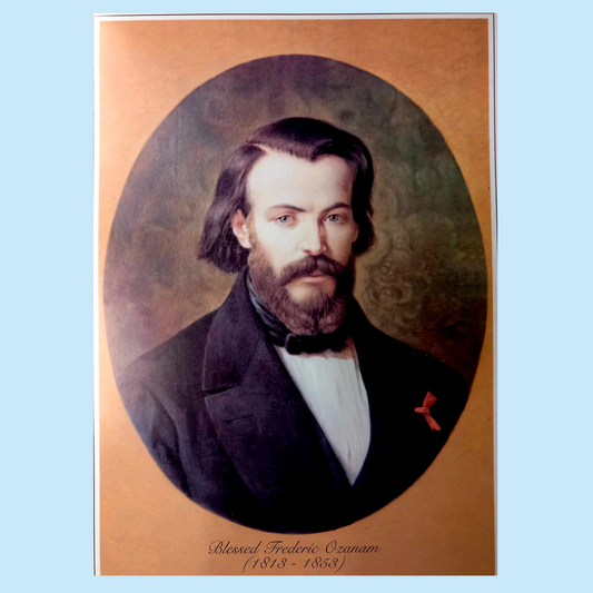 Blessed Frederic Oznam A4 high quality glossy print.