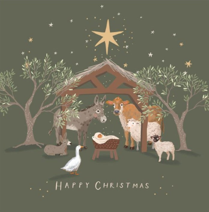 2026 Christmas card 'By the Manger'.