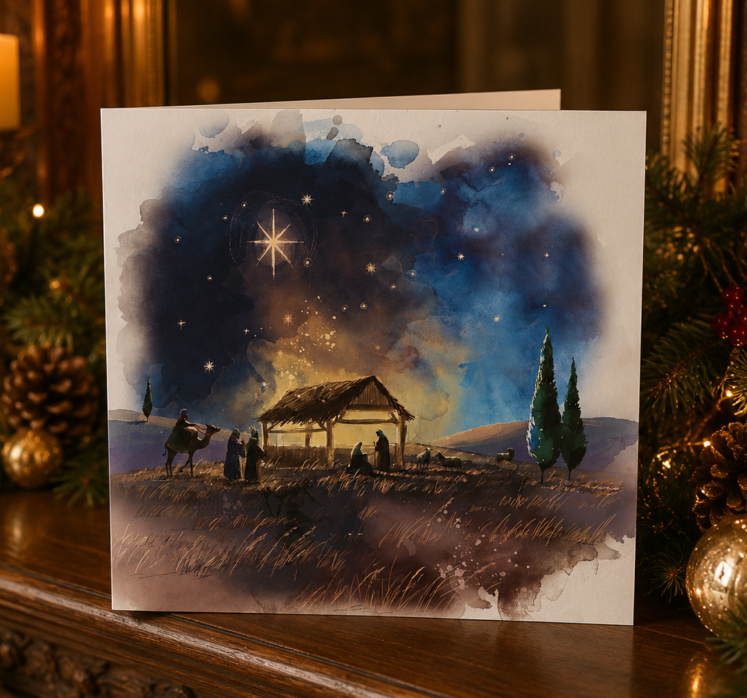2026 Christmas card 'Inky Night'.