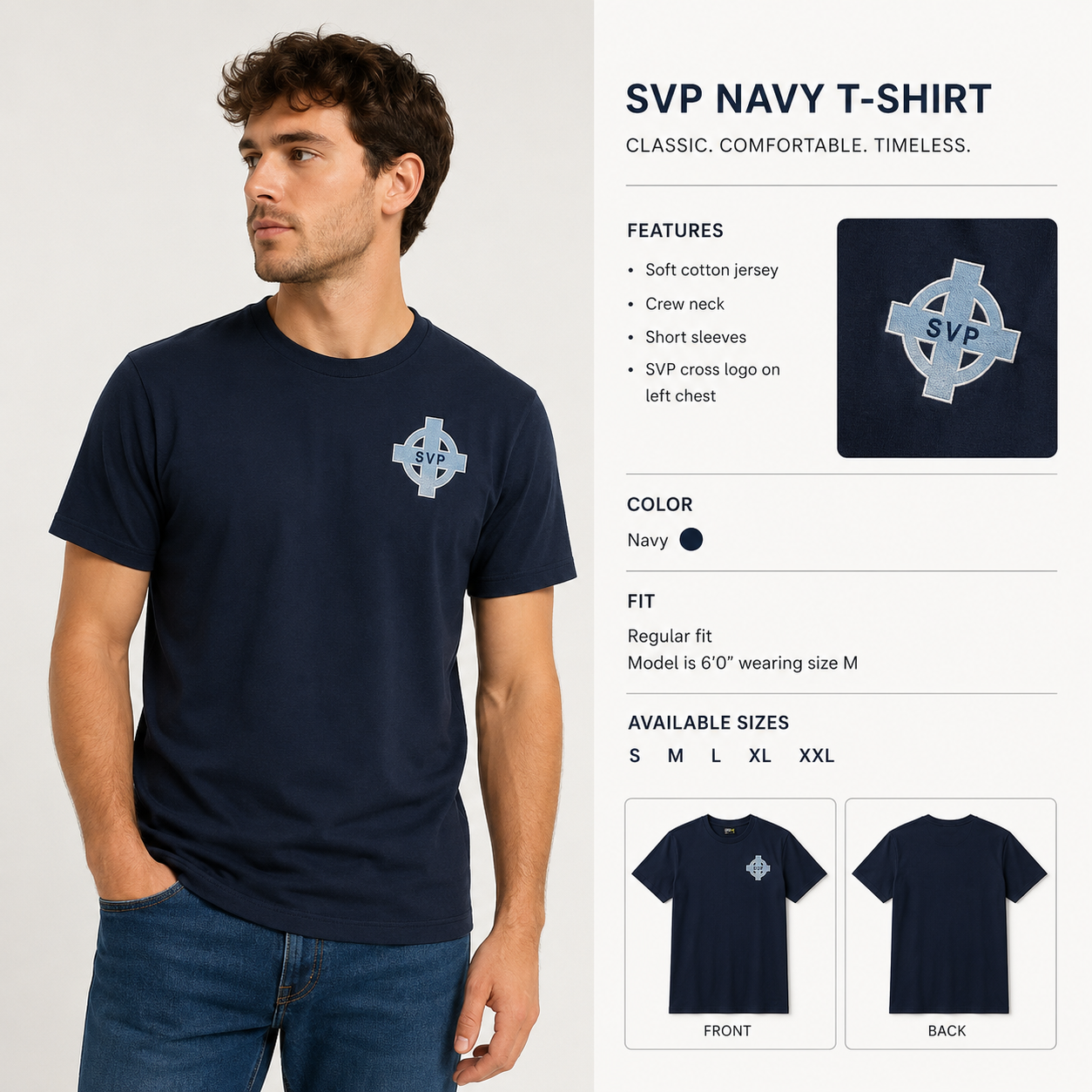 SVP Branded unisex round neck T-Shirt