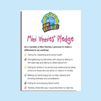 Mini Vinnie Pledge card (Pack of Ten)