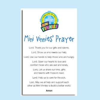 Mini Vinnie Prayer Card  (Pack of Ten)