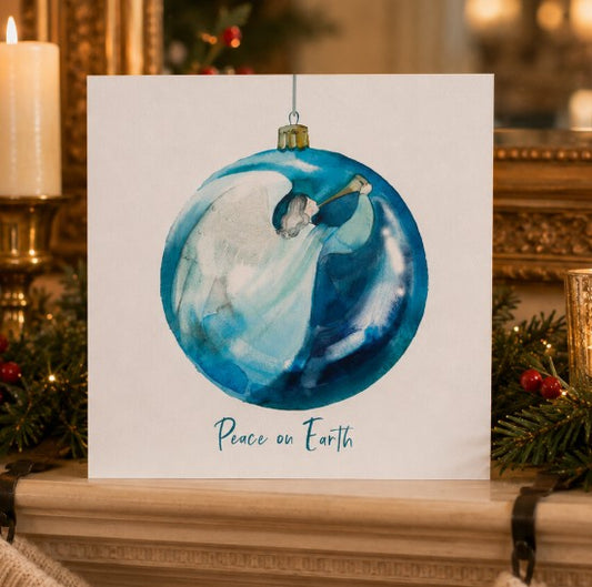 2026 Christmas card 'Angel Bauble'.