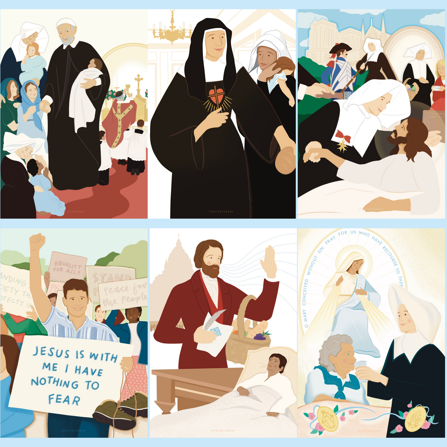 Founder and Patron Prayer Card Pack (Full collection)