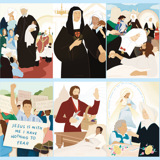 Founder and Patron Prayer Card Pack (Full collection)