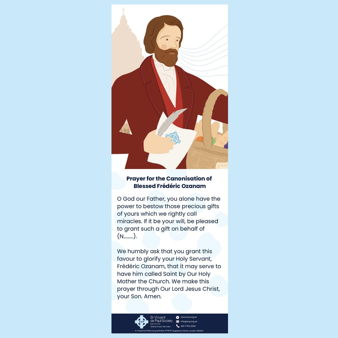 Founder and Patron Prayer Card Pack (Full collection)