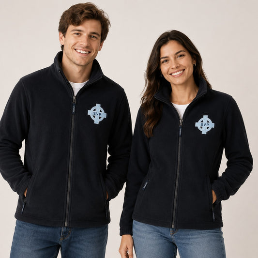 SVP Branded unisex Navy blue Fleece Jacket