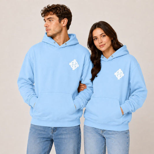 SVP Branded sky blue unisex Hoodie