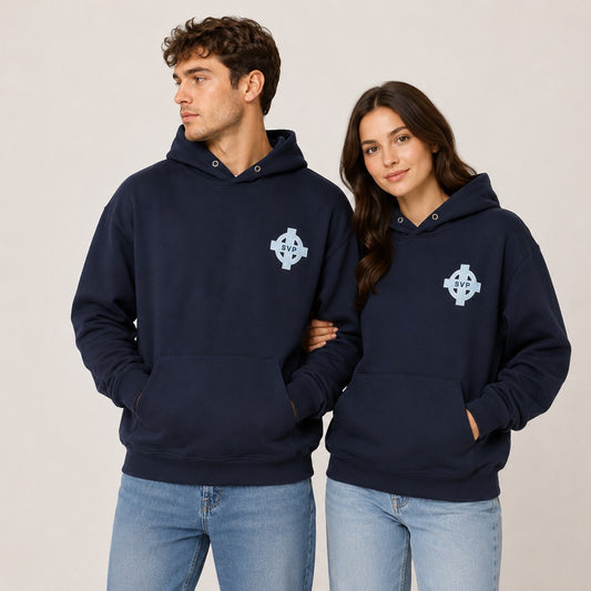 SVP Branded Navy blue unisex Hoodie